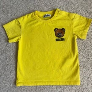 Moschino Baby Yellow Cotton T-shirt 2T - Boy or Girl